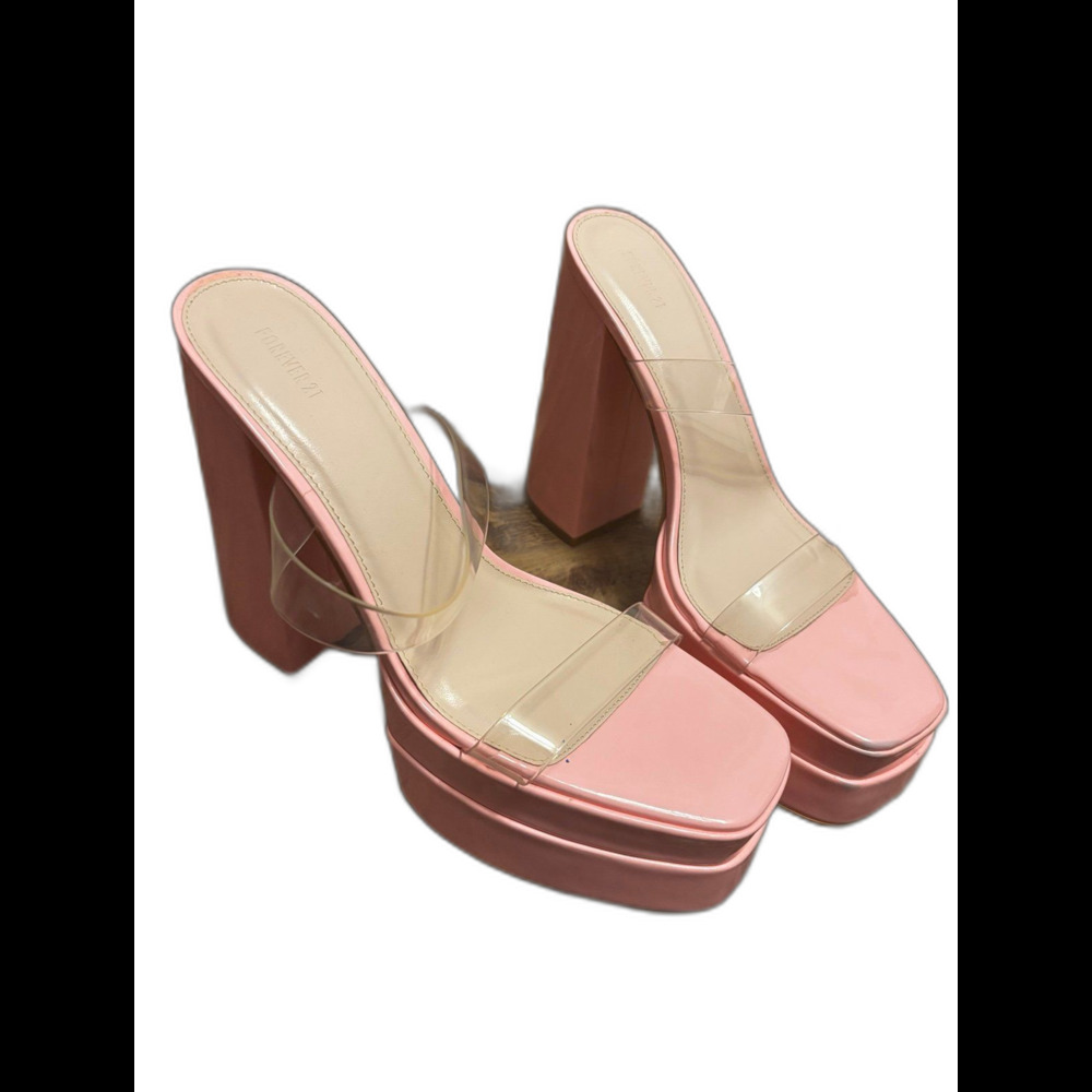 Forever 21 Pink Platform Heels Size 10 Barbiecore Y2K Coquette